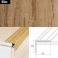 Aluminium Anti Slip Self Adhesive Wood Effect Stair Nosing Edge Trim 