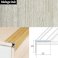 Aluminium Anti Slip Self Adhesive Wood Effect Stair Nosing Edge Trim 