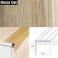 Aluminium Anti Slip Self Adhesive Wood Effect Stair Nosing Edge Trim 