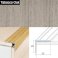 Aluminium Anti Slip Self Adhesive Wood Effect Stair Nosing Edge Trim 