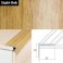 Aluminium Anti Slip Self Adhesive Wood Effect Stair Nosing Edge Trim 