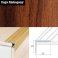 Aluminium Anti Slip Self Adhesive Wood Effect Stair Nosing Edge Trim 