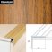 Aluminium Anti Slip Self Adhesive Wood Effect Stair Nosing Edge Trim 