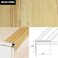 Aluminium Anti Slip Self Adhesive Wood Effect Stair Nosing Edge Trim 