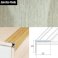 Aluminium Anti Slip Self Adhesive Wood Effect Stair Nosing Edge Trim 