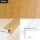 Aluminium Anti Slip Self Adhesive Wood Effect Stair Nosing Edge Trim 