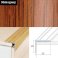 Aluminium Anti Slip Self Adhesive Wood Effect Stair Nosing Edge Trim 