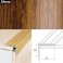 Aluminium Anti Slip Self Adhesive Wood Effect Stair Nosing Edge Trim 