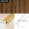 Aluminium Anti Slip Self Adhesive Wood Effect Stair Nosing Edge Trim 