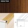 Aluminium Anti Slip Self Adhesive Wood Effect Stair Nosing Edge Trim 