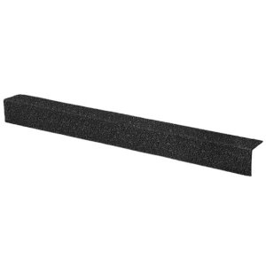 Non Slip Black 70mm x 30mm Medium Grit GRP Stair Nosing Cover 