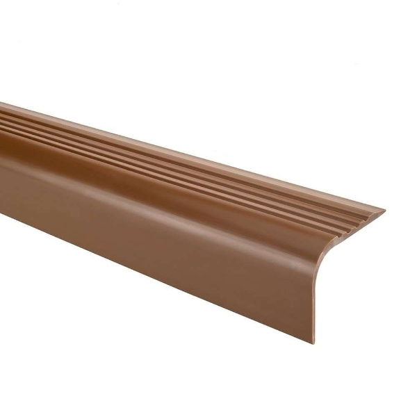 Non Slip Bullnose Stair Nosing PVC Rubber Angle Step Edge