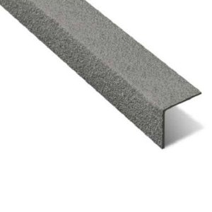 Non Slip Gray GRP Stair Nosing Cover  - 10 Pieces