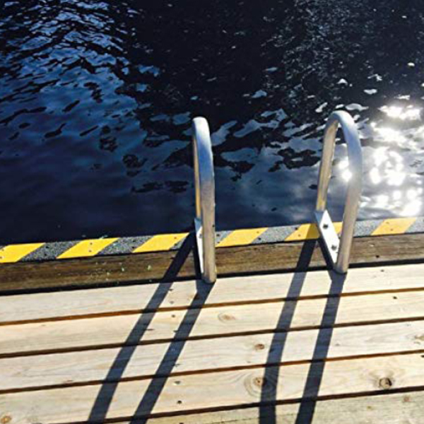 Non Slip GRP Hazard Decking Strips High Visibility for Slippery Surface