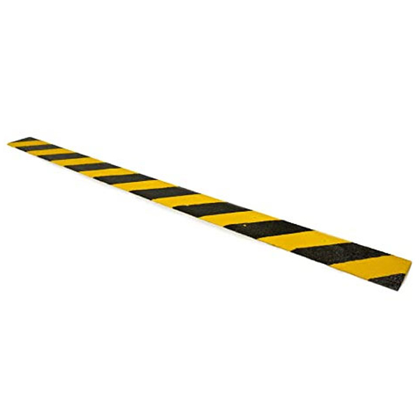 Non Slip GRP Hazard Decking Strips High Visibility for Slippery Surface