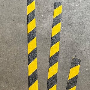 Non Slip GRP Hazard Decking Strips High Visibility for Slippery Surface