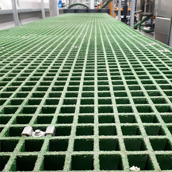 Non Slip Highly Durable Composite Moulded Floor Open Mesh GRP Grating