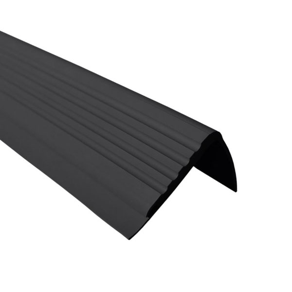 Non Slip PVC Rubber Angle Step Edge Trim Bullnose Stair Nosing