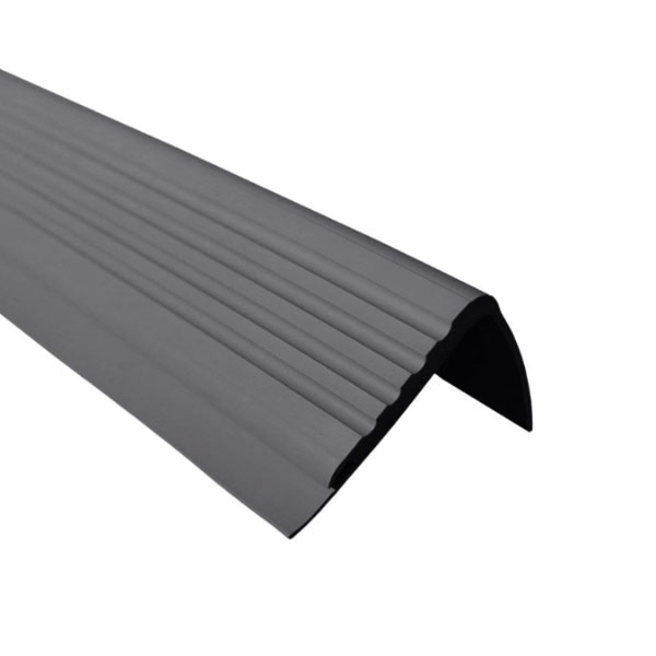 Non Slip PVC Rubber Angle Step Edge Trim Bullnose Stair Nosing