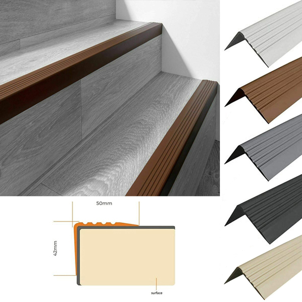 Non Slip Stair Nosing Bullnose Rubber Angle Step Edge