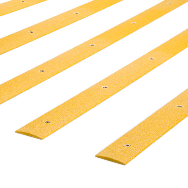 Non-Slip Yellow GRP Decking Strip For Walkways - 3mm Thick