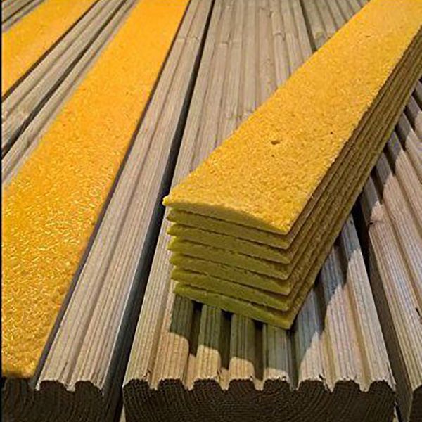 Non-Slip Yellow GRP Decking Strip For Walkways - 3mm Thick