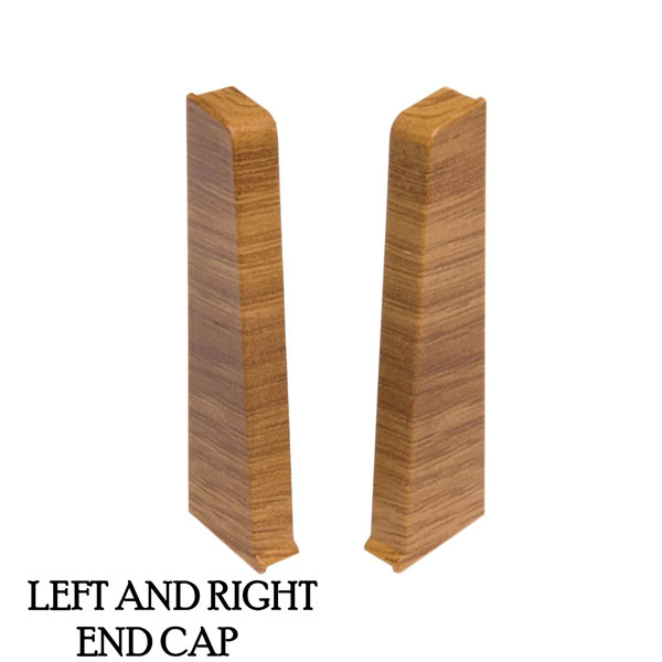 Oak Cantabrian PVC Skirting Board & Accessories Cable Cover with Flexible Edges