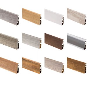 Oak Cantabrian PVC Skirting Board & Accessories Cable Cover with Flexible Edges