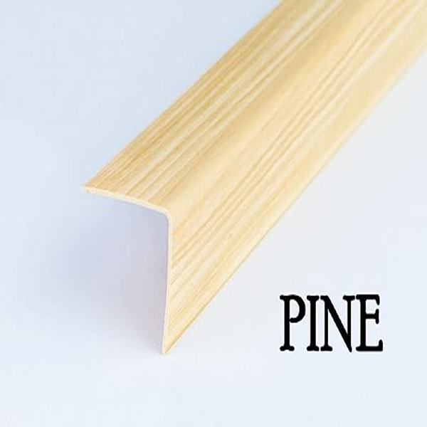 Plastic PVC Corner Trim Wall Corner Guard Edge Protector Wood Effect 1m Long