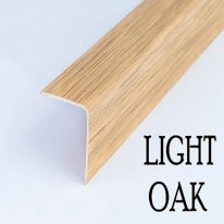 2.5m PVC Plastic Wood Effect Wall Corner Edge Trim Protector 