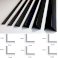 Black Plastic PVC Corner 90 Degree Angle Trim 2.5m Long