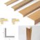  Plastic PVC Corner 90 Degree Angle Wall Guard Edge Protector Wood Effect 1m Long