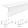 PVC Plastic Corner 90 Degree Angle Trim White 1m Long