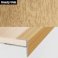 Aluminium Push-In Profile Wood Effect Stair Nosing Edge Trim