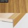 Aluminium Push-In Profile Wood Effect Stair Nosing Edge Trim