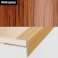 Aluminium Push-In Profile Wood Effect Stair Nosing Edge Trim