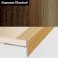 Aluminium Push-In Profile Wood Effect Stair Nosing Edge Trim