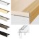 Anodised Aluminium Push-In Stair Nosing Edge Trim Laminate & Wood Floors