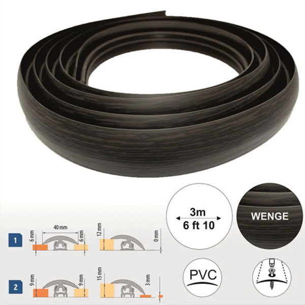 PVC Flexible Door Threshold Transition Strip for Flooring