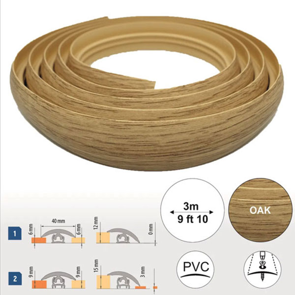 PVC Flexible Door Threshold Transition Strip for Flooring