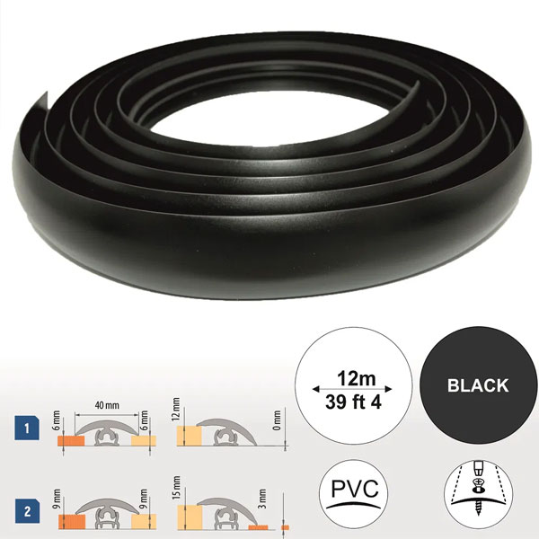 PVC Flexible Door Threshold Transition Strip for Flooring