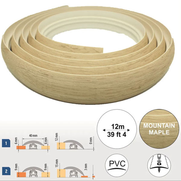 PVC Flexible Door Threshold Transition Strip for Flooring