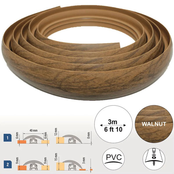 PVC Flexible Door Threshold Transition Strip for Flooring