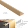 PVC L Shaped Straight Edge Tile Trim For Wooden Flooring