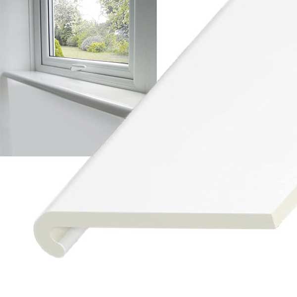  PVC Window Cill 1.25m Bullnose Capping Board Internal Plastic Cover