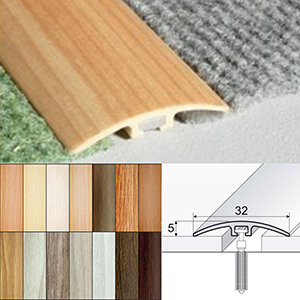 PVC Wood Effect Door Threshold Trim for Flooring