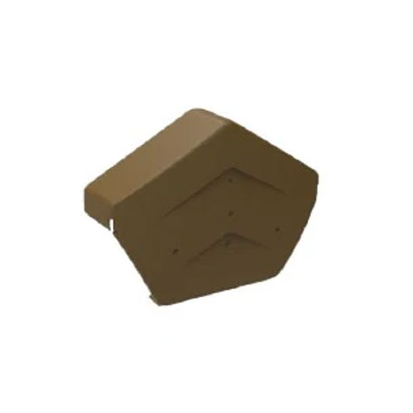 Ridge End Cap for Dry Verge UV Safe Systems