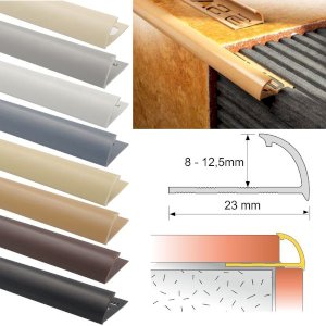 PVC Quadrant Tile Round Edge Tile Trims For Walls & Floors