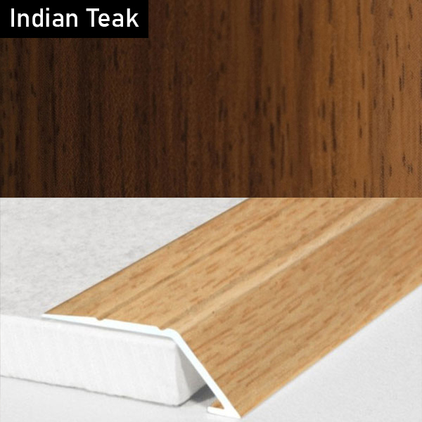 Self Adhesive Aluminium Door Threshold Ramp with Wood Effect