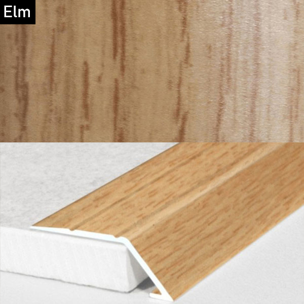 Self Adhesive Aluminium Door Threshold Ramp with Wood Effect